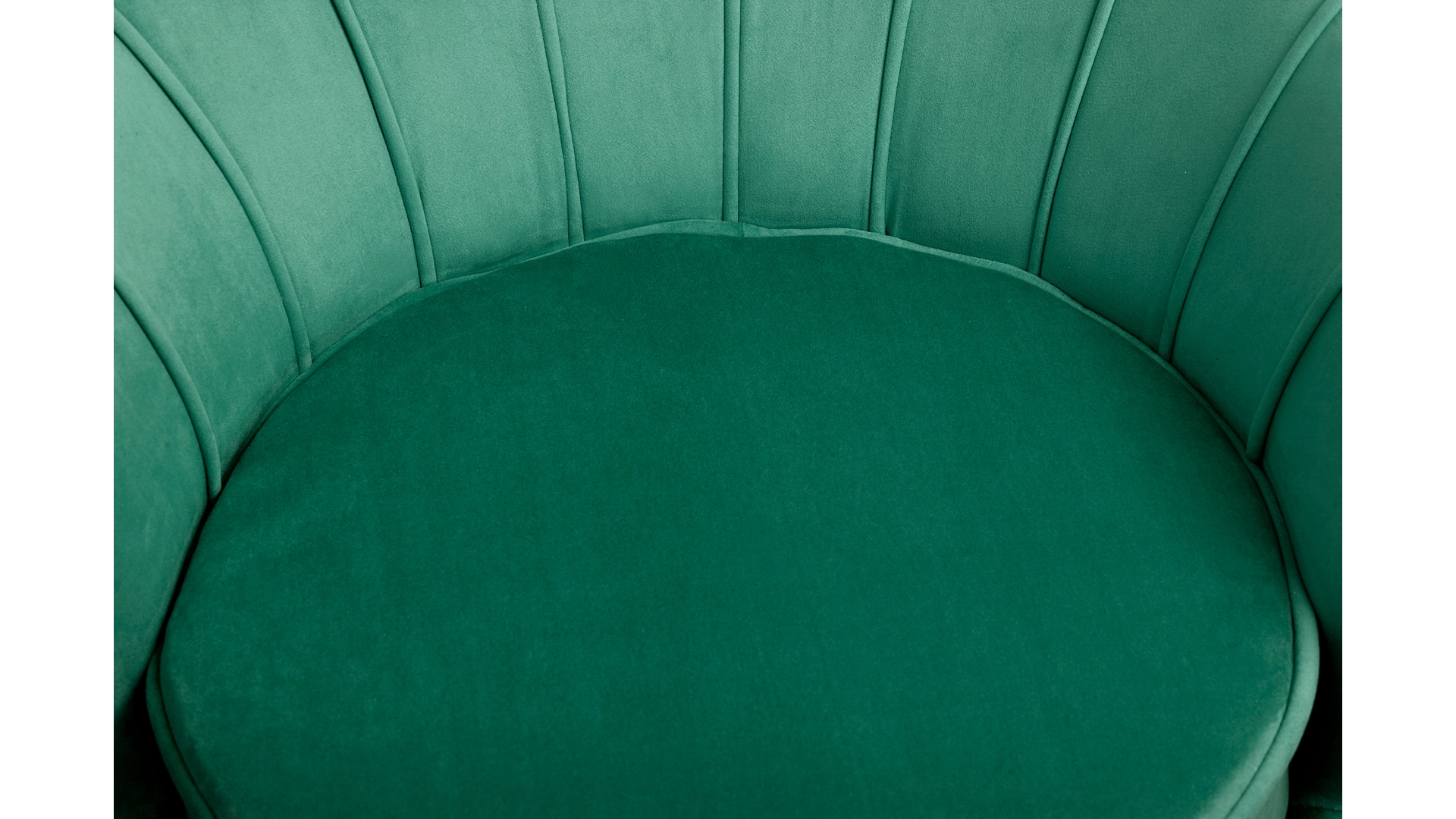 фото Кресло с пуфом ракушка Pearl Green V2