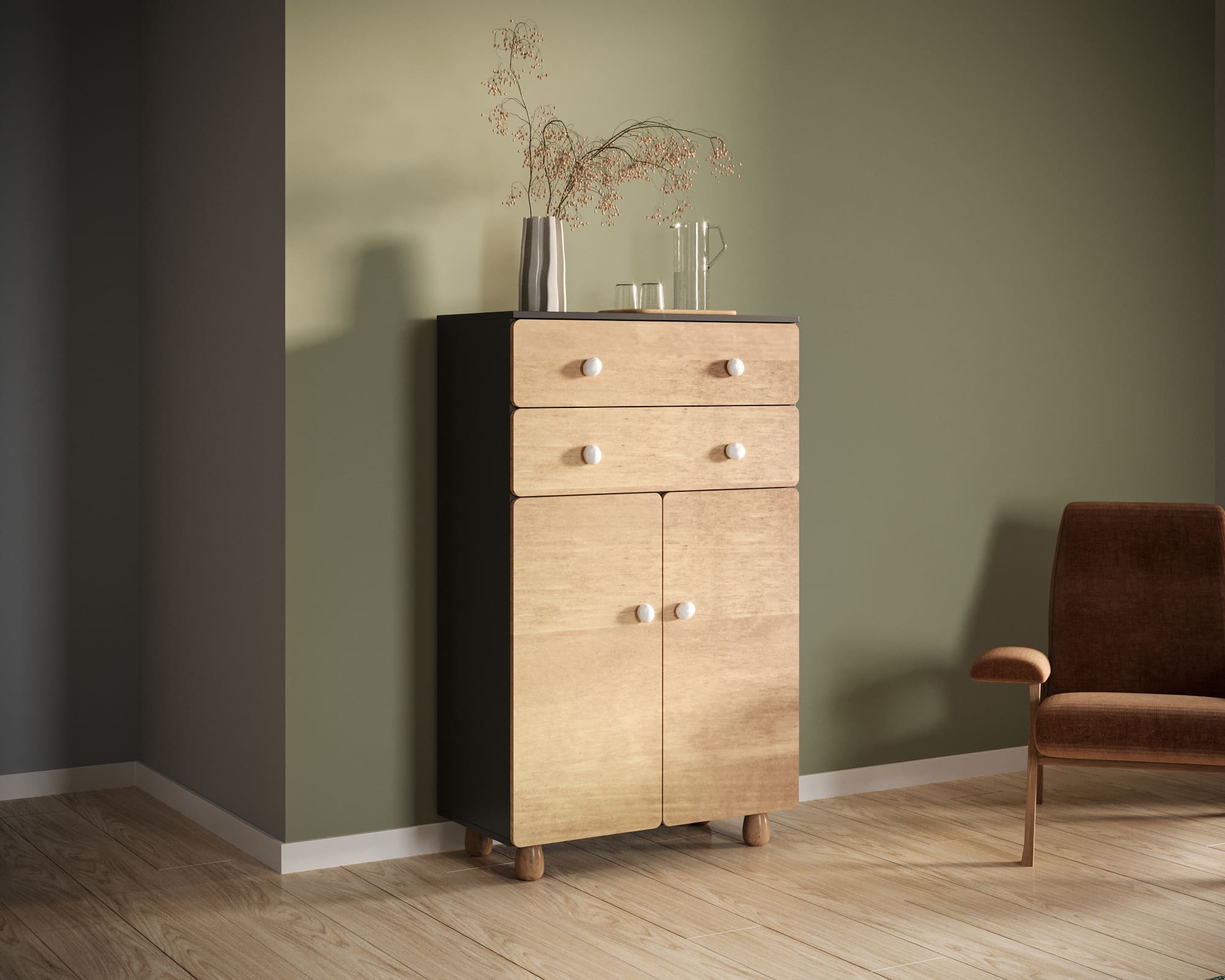 заказать Комод с ящиками и дверками "Split" SP06 в Москве заказать Комод с ящиками и дверками "Split" SP06