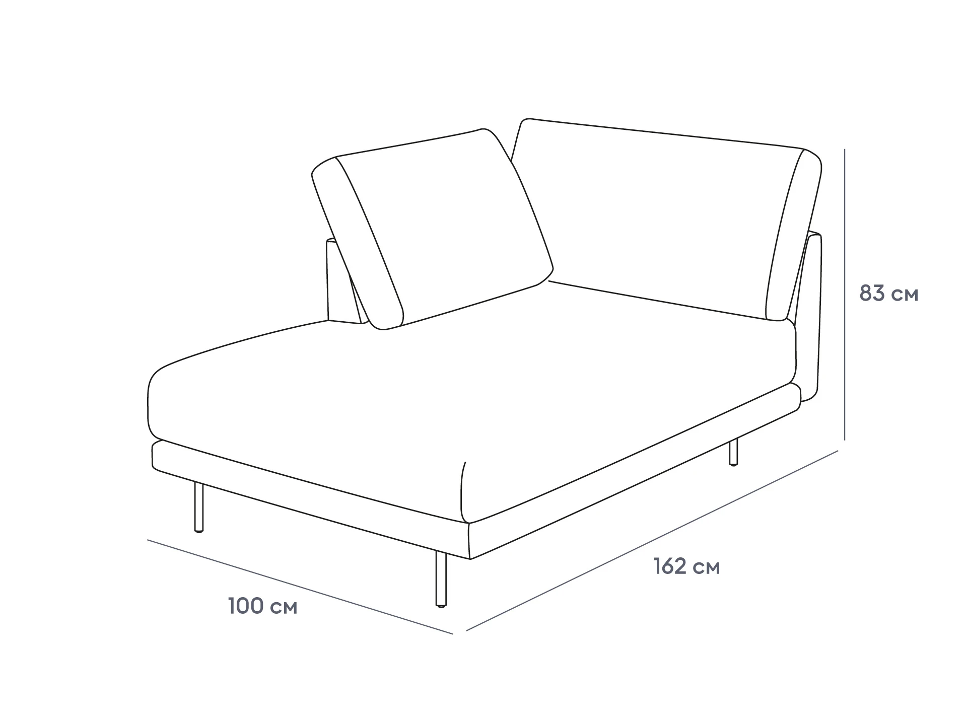 купить Оттоманка Ricadi левая