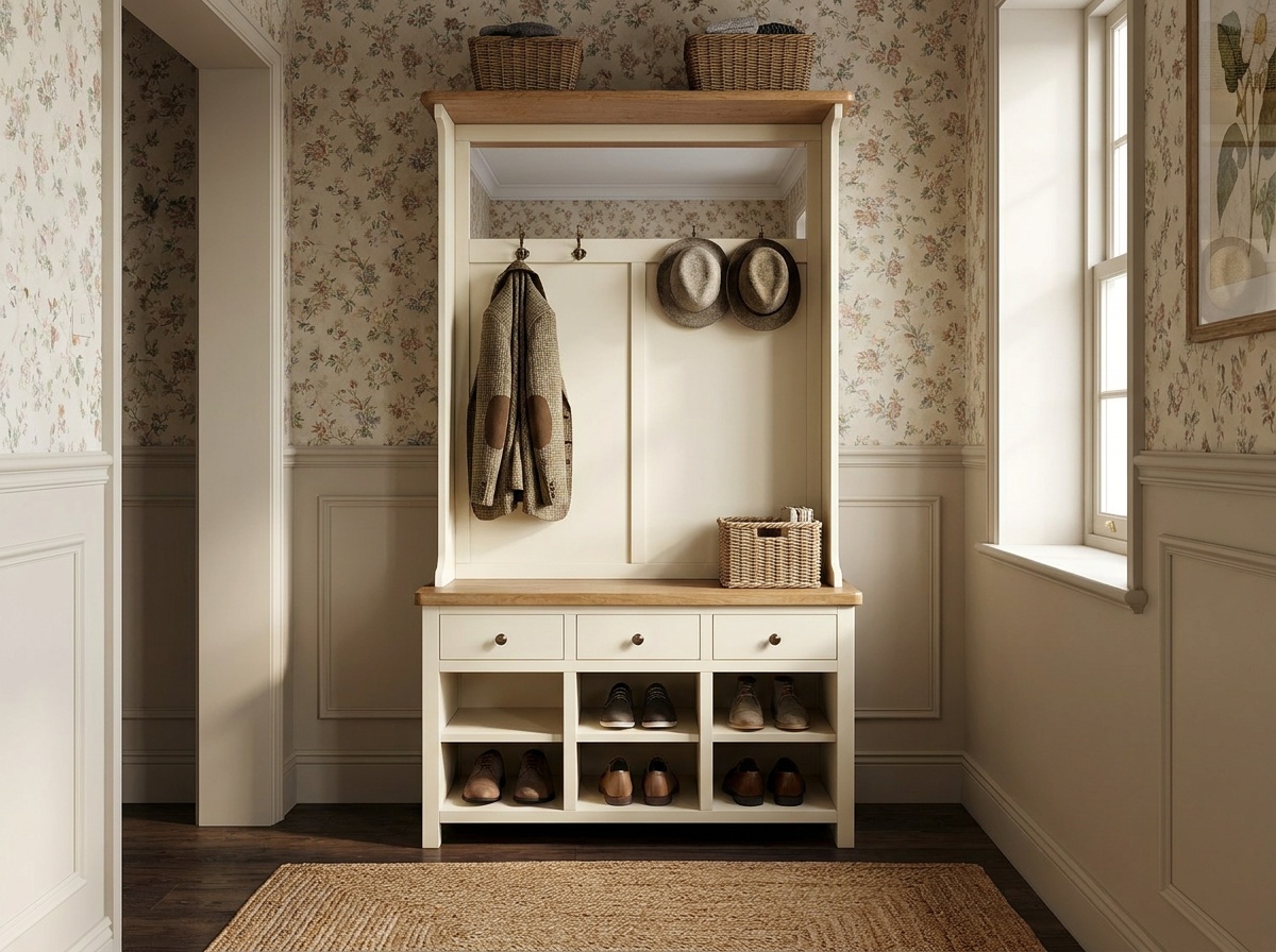 купить Прихожая Кантри "Жуль Верн (Jules Verne)" в сером цвете арт JV13ETGG/9001