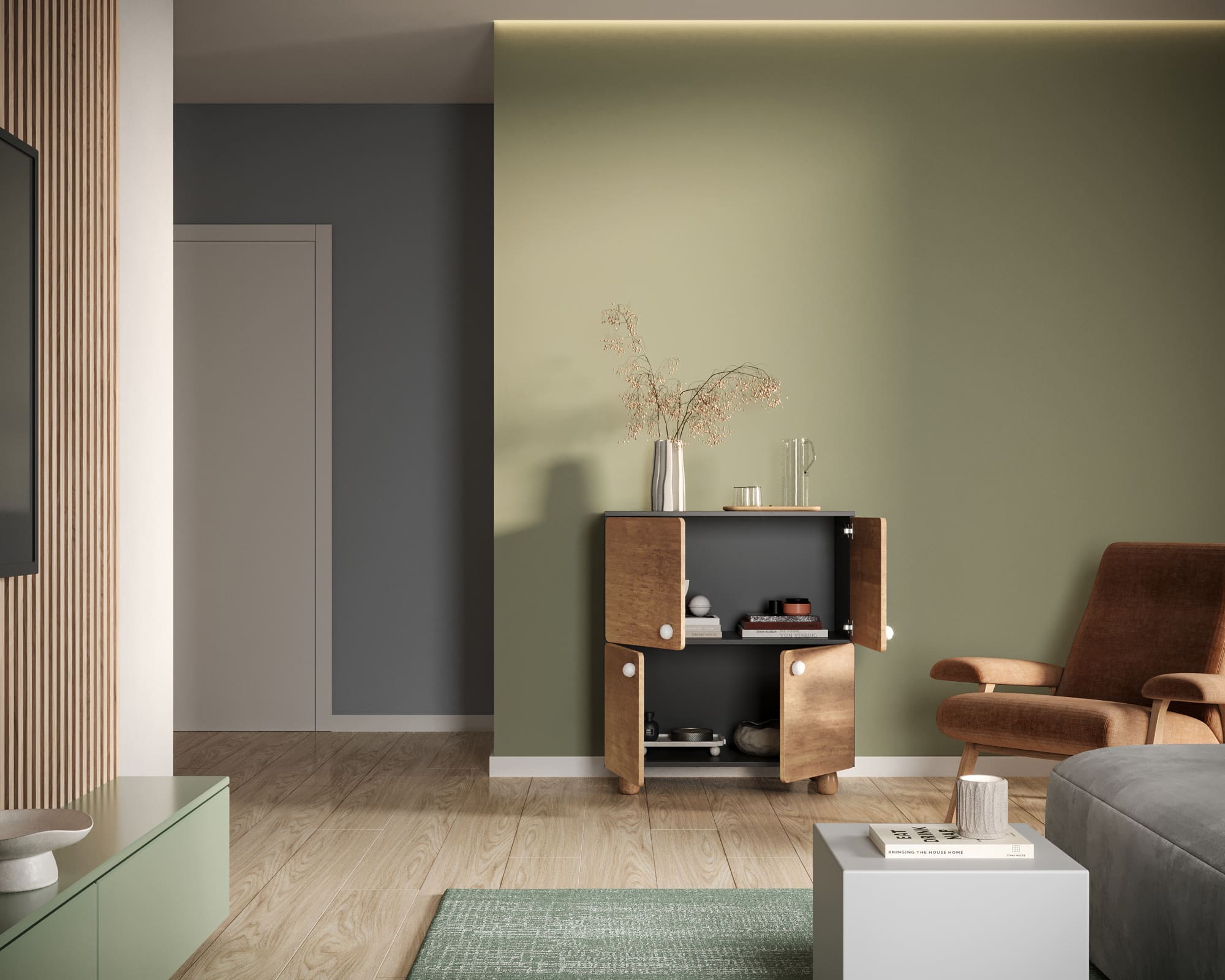 купить Комод с четырьмя дверками "Split" SP01 в Москве купить Комод с четырьмя дверками "Split" SP01