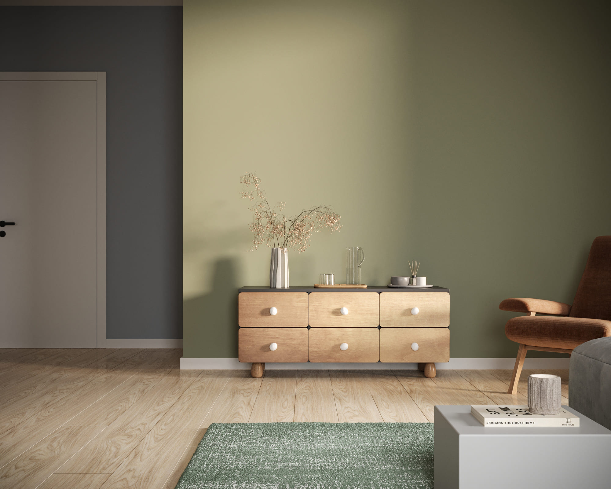 Комод низкий с шестью ящиками "Split" SP17 в интернет-магазине