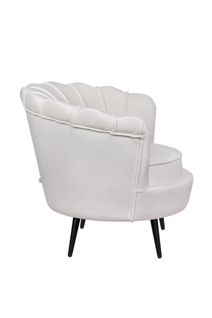 заказать Кресло ракушка Pearl Beige на черных ножках в Москве заказать Кресло ракушка Pearl Beige на черных ножках