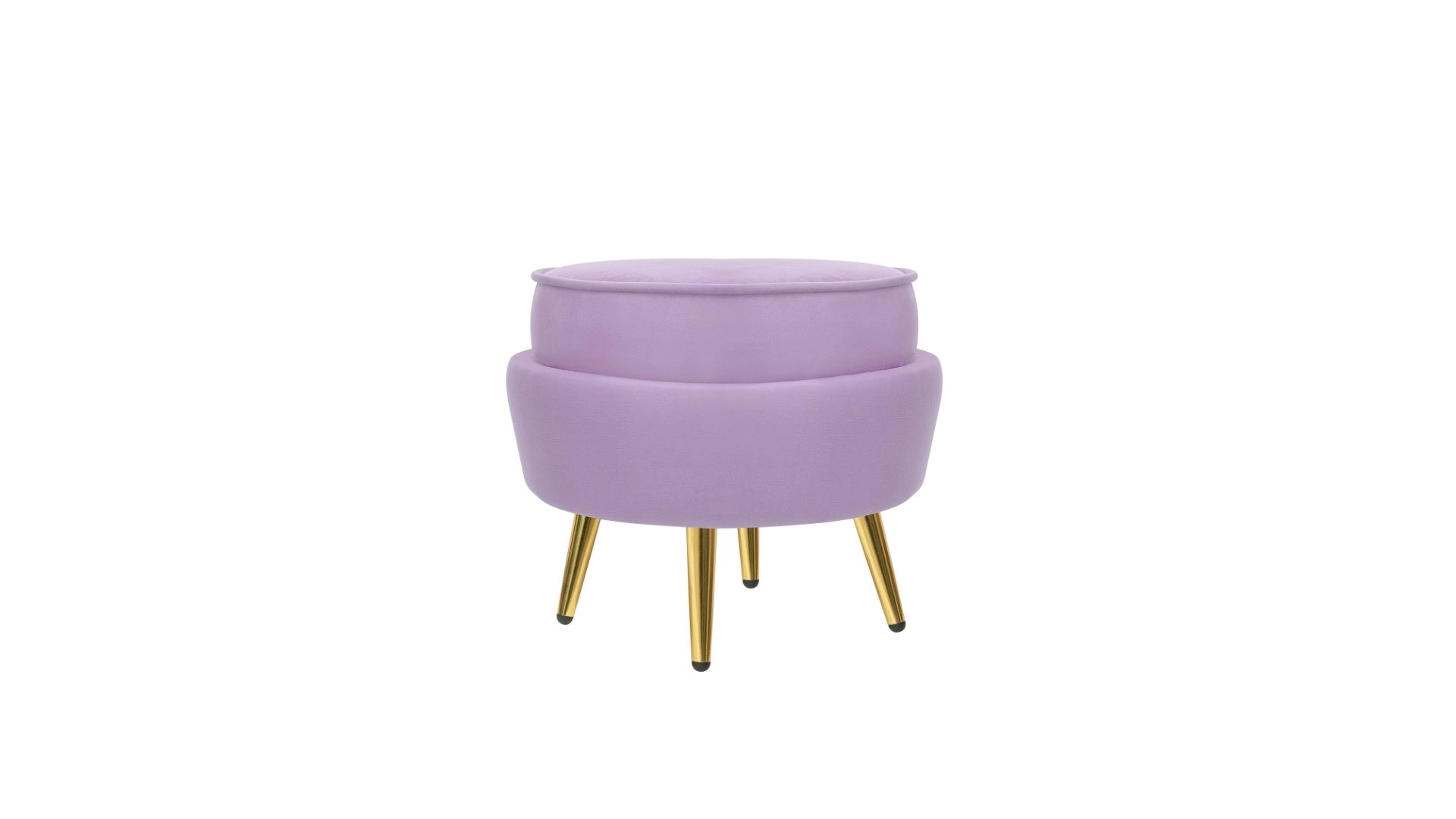 Кресло с пуфом ракушка Pearl Purple в интерьере