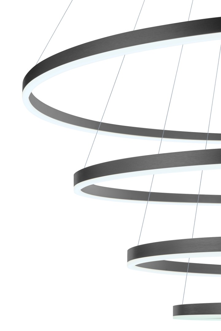 стильные Люстра Orblaze 4 rings 1000 black