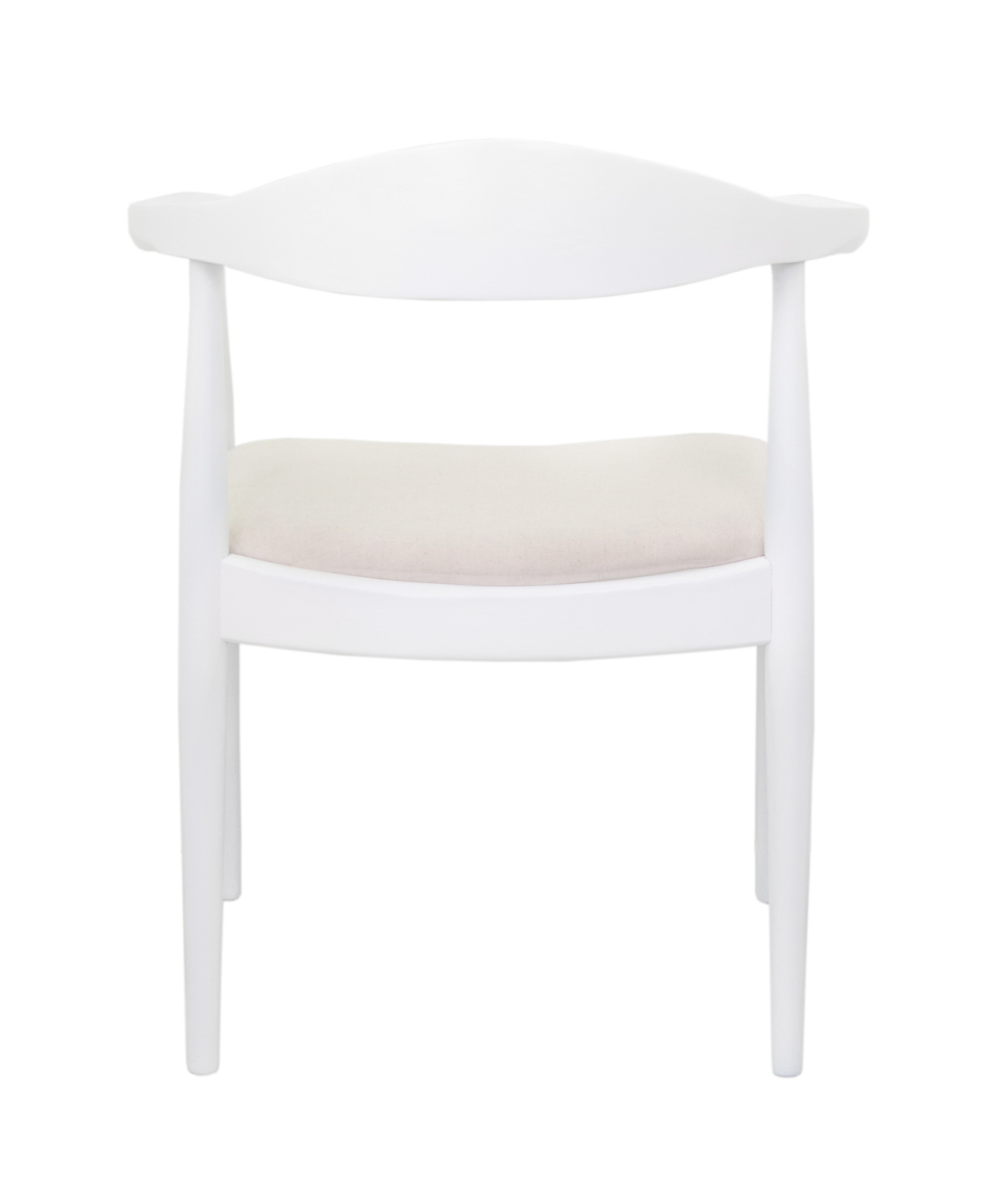 заказать Мягкий стул с подлокотниками Carlo White