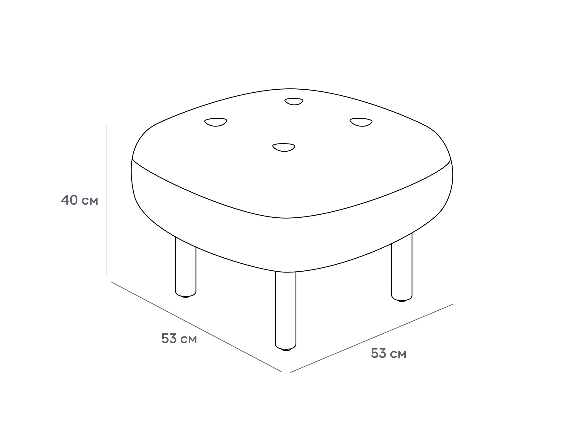 купить Пуф Lounge Wood в интернет-магазине