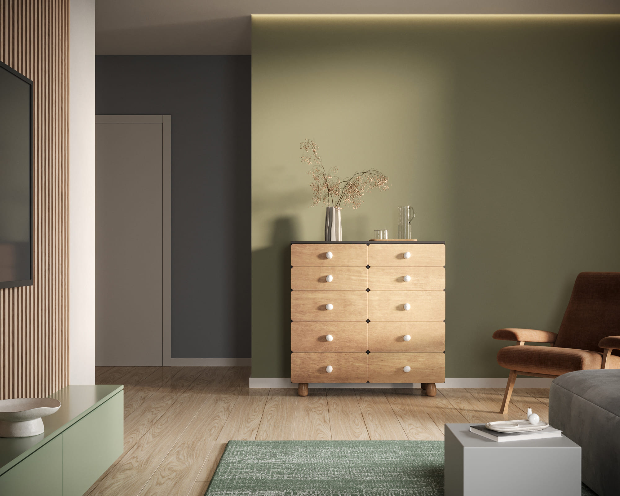 Большой комод с ящиками "Split" SP18 в интернет-магазине