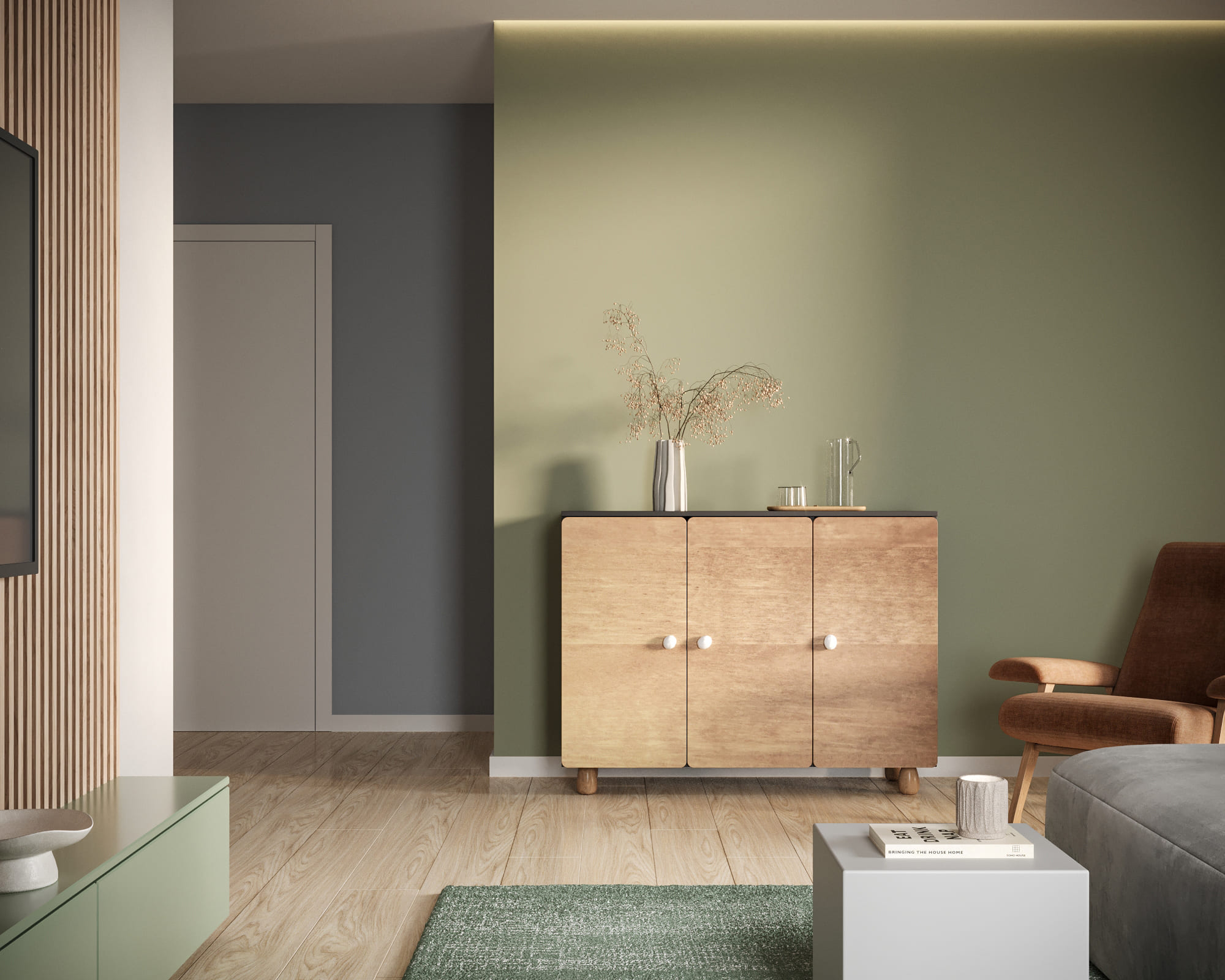 Комод с тремя дверками "Split" SP04 в интернет-магазине в Москве Комод с тремя дверками "Split" SP04 в интернет-магазине