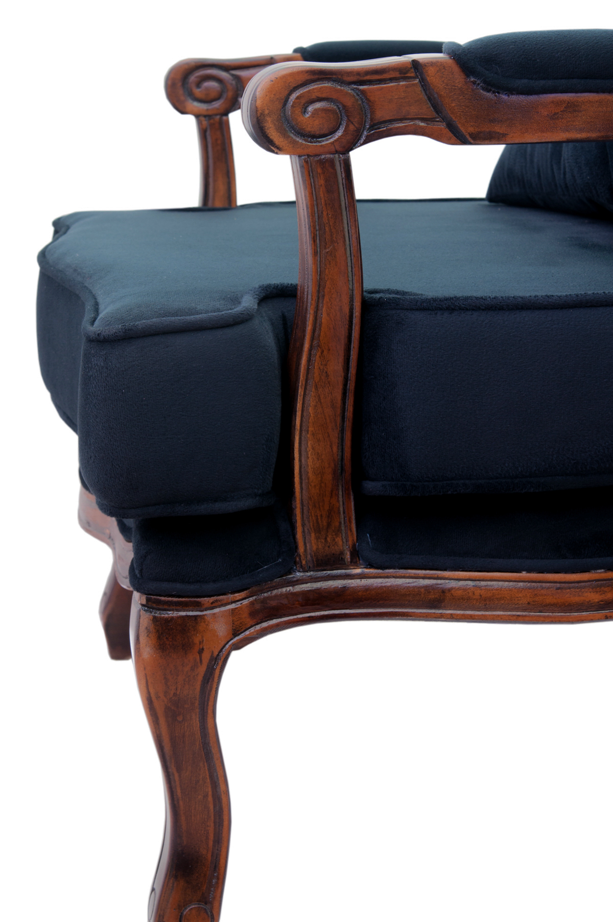 фото Полукресло в стиле модерн Nitro Button черное в Москве фото Полукресло в стиле модерн Nitro Button черное