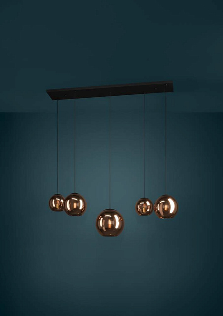 390388 Подвес CORDOBA, 5X40W(E27), сталь, черный, медный