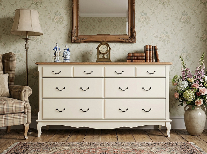 Большой комод "Леонтина (Leontina)" на восемь ящиков арт ST9335/2