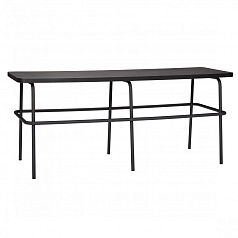 БАНКЕТКА HUBSCH, ДЕРЕВО / МЕТАЛЛ, ЧЕРНЫЙ