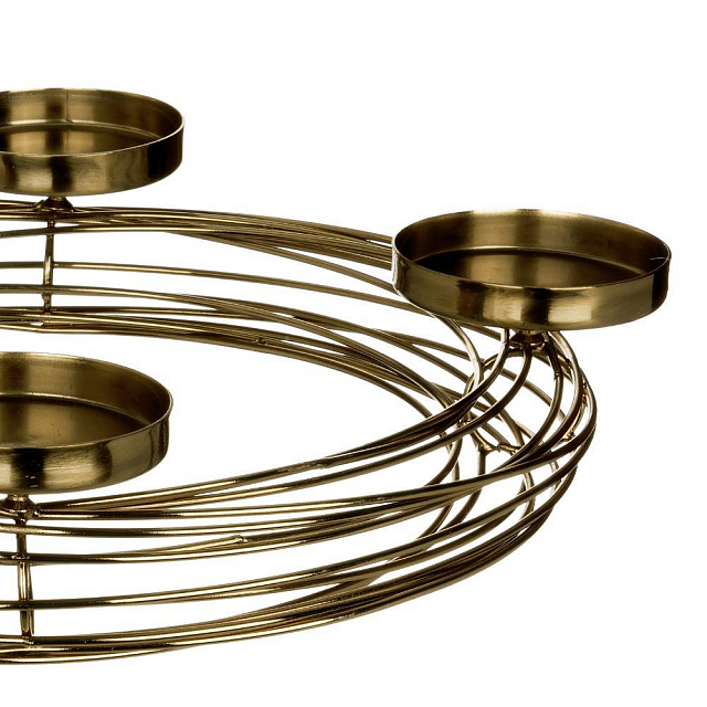 422393 Подсвечник  HAGONY, H75 металл, золотой