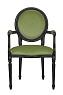 Мягкий стул с подлокотниками Delo Kora Arm Green