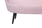 Диван ракушка Pearl Double Pink на черных ножках №6