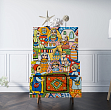 Комод высокий "Berber" 1 принт арт BB10/Print_01 №1