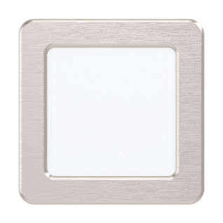 99167 Светодиодный встраиваемый светильник FUEVA 5, 5,5W (LED), 117х117, ET26, 650lm, 3000K, сталь, никель