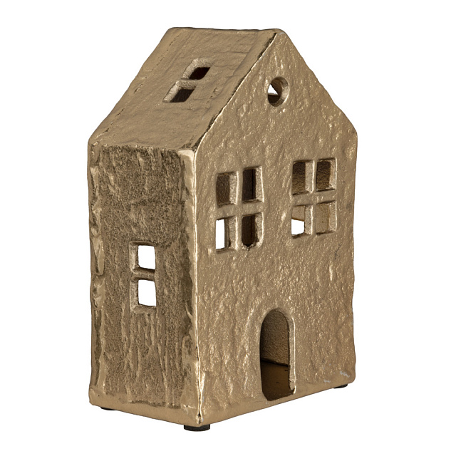 427601 Фигурка декоративная домик BELDERRIG, H190, L125, B75, золотой в Москве 427601 Фигурка декоративная домик BELDERRIG, H190, L125, B75, золотой