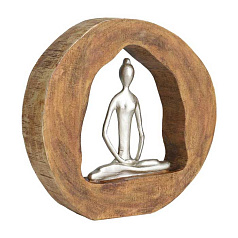 427414 Статуэтка KEMAMAN, L285, B63, H272, светло-коричневый, серебристый