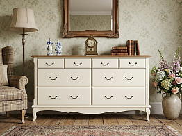 Большой комод "Леонтина (Leontina)" на восемь ящиков арт ST9335/2