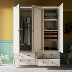 Шкаф трехстворчатый "Odri" с ящиками арт od2127KR3