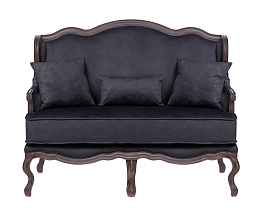 Двухместный дизайнерский диван Brody Double Black в Москве
