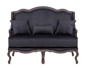 Двухместный дизайнерский диван Brody Double Black в Москве