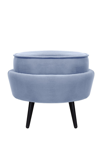 Пуф Pearl Adorn Sky на черных ножках