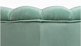 Низкое кресло ракушка Pearl Green на черных ножках №4