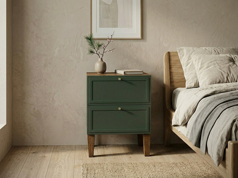 Комод-тумба "Андерсен (Andersen)" с двумя ящиками арт AN04/1, цвет - орех