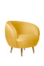 Мягкое кресло для гостиниц Small Benee Yellow