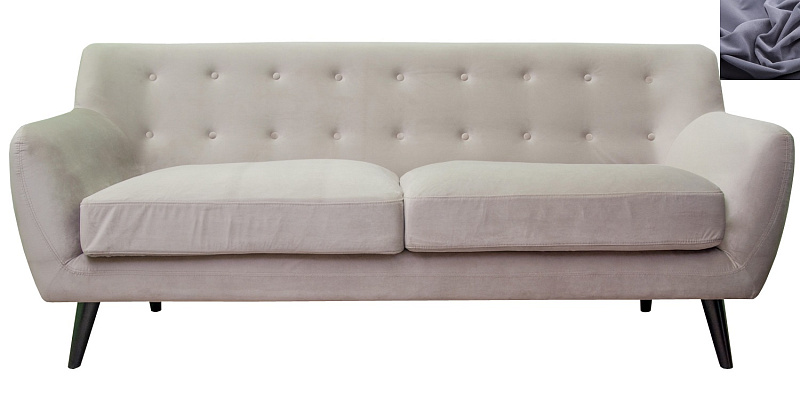 Прямой мягкий диван Albert 11 цвет серый в Москве Прямой мягкий диван Albert 11 цвет серый