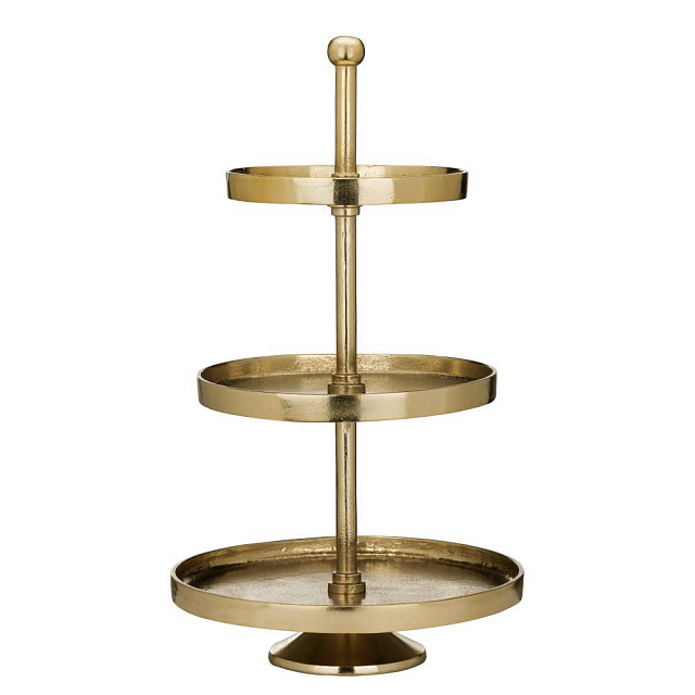 427646 Блюдо-этажерка декоративное BABIRIK H510 алюминий, золотой в Москве 427646 Блюдо-этажерка декоративное BABIRIK H510 алюминий, золотой