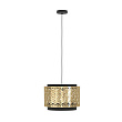 43981 Подвесной светильник (люстра) SANDBACH, 1X40W (E27), ?420, сталь, черный, латунь №2