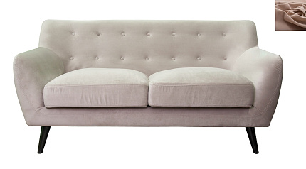 Диван с мягкими подлокотниками Albert 2 цвет коричневый