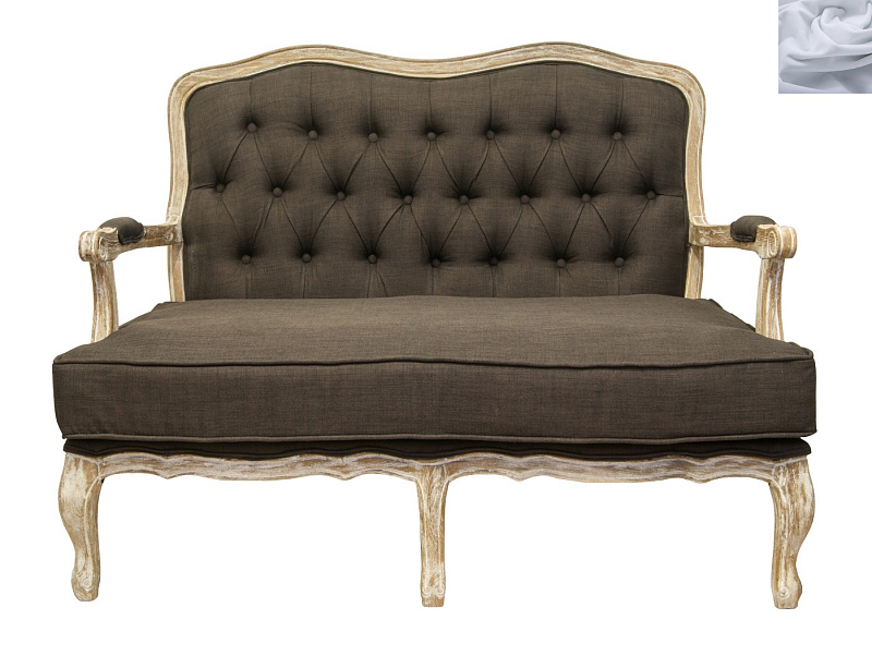 Прямой диван модерн Yareli Brown V2 серый