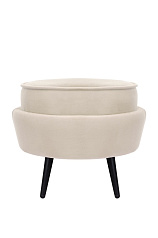 Пуф Pearl Adorn Beige на черных ножках в Москве
