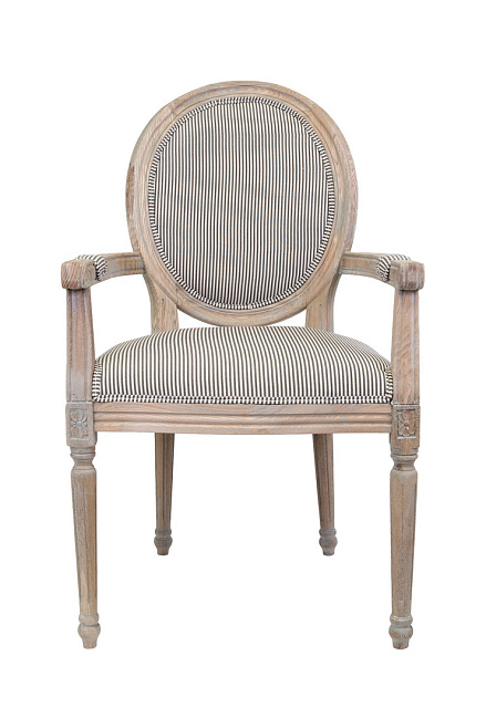 Мягкий стул с подлокотниками Diella Pinstripe в Москве Мягкий стул с подлокотниками Diella Pinstripe