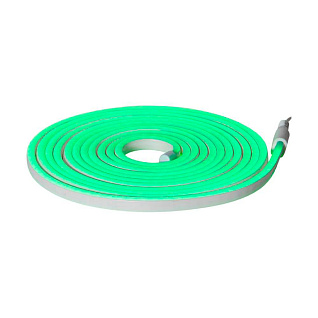 Уличная светодиодная лента FLATNEONLED, LED 480X0,2W, IP44, L5000, B15, H6, пластик, зеленый
