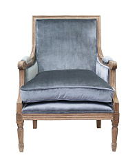Классическое кресло Coolman Grey Velvet