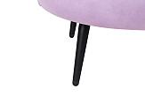 Диван ракушка для гостиниц Pearl Triple Purple на черных ножках №6