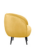 Мягкое кресло Benee Yellow на черных ножках №2