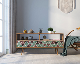 Консоль "Berber" с тремя ящиками принт 26 арт BB23/Print_26