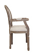 Мягкий стул с подлокотниками Volker Arm Beige №1