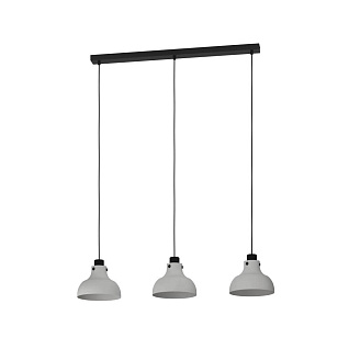 43826 Подвесной потолочный светильник (люстра) MATLOCK, 3Х40W, E27, L900, B200, H1100, сталь, серый, черный
