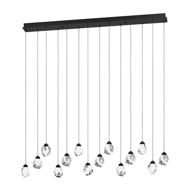 390414 Светодиодный подвес SINDICAT, 14X3W(LED) ,3000K, 4900lm, сталь, черный, прозрачный в Москве 390414 Светодиодный подвес SINDICAT, 14X3W(LED) ,3000K, 4900lm, сталь, черный, прозрачный