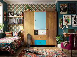 Шкаф "Акварель (Aquarelle)" трехстворчатый арт RE-46