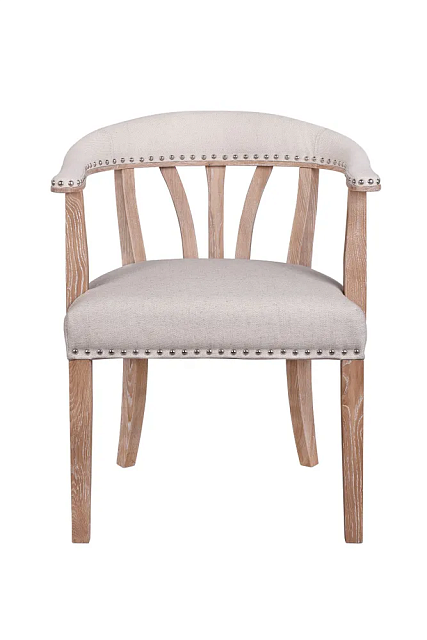 Мягкий стул с подлокотниками Tanner Beige