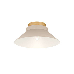 900736 Потолочный светильник MOHARRAS, 1X40W (E27), H160, ?400, дерево, коричневый / сталь, песочный